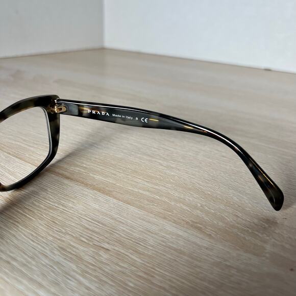 Prada VPR15X 05C-1O1 Eyeglasses Blue Tortoise Cat Eye Full Rim 53-15-140 - Picture 6 of 9